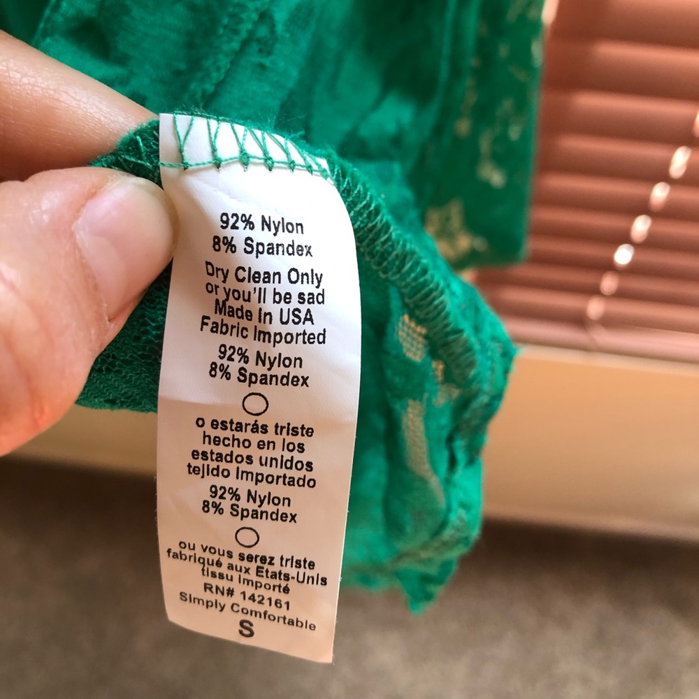 Emerald green Lularoe Lindsay coverup - Picture 5 of 5
